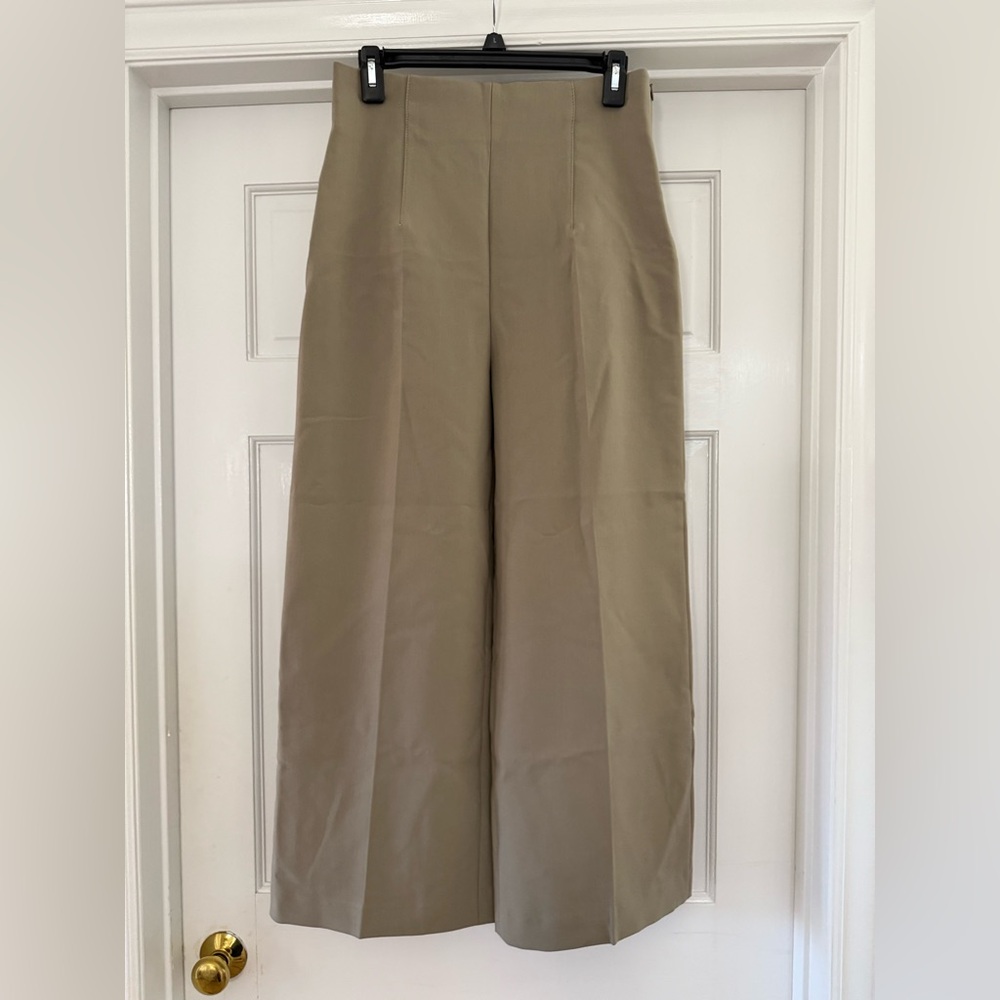 Taupe Wide Leg Trousers
